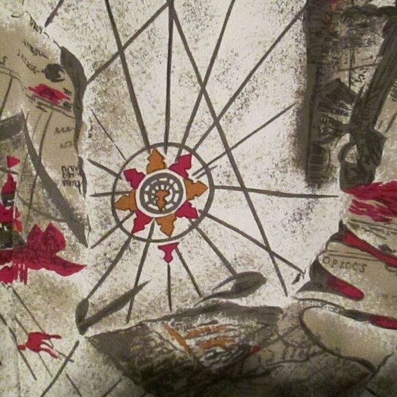 Rena Rowan For Saville Nautical Blouse Sz 12 - Picture 5 of 6